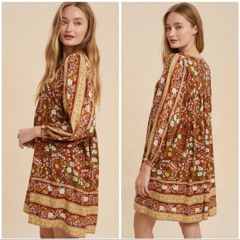 The MILLIE Smock Floral Dress - Picture 3 of 8